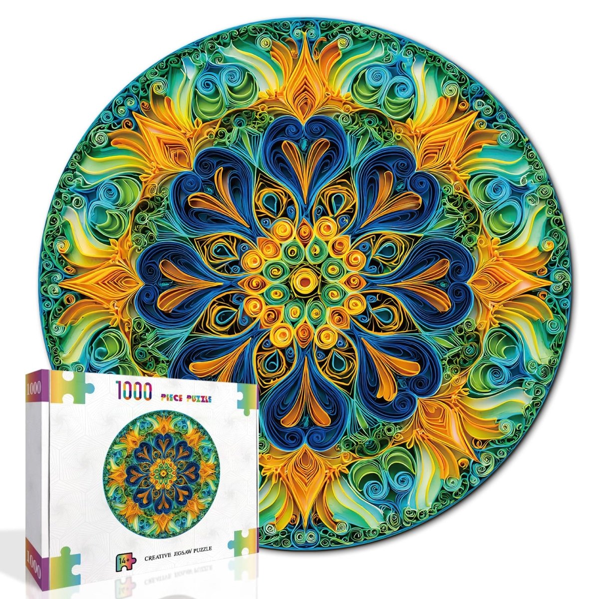 kaayee-cardboard-puzzle-mystic-mandala-1000-teile-eco-white-board image 2