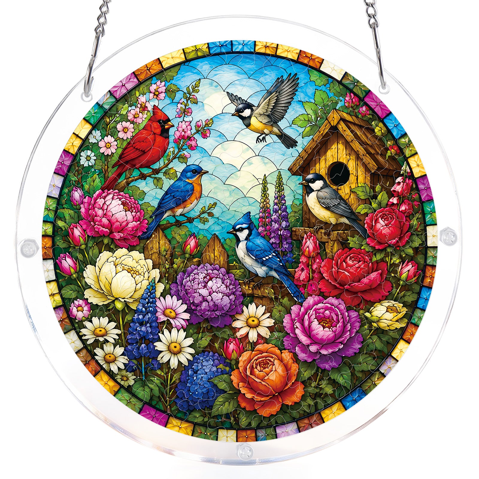 kaayee-suncatcher-puzzle-garden-songbirds-fensterbild-20-8-cm image 7
