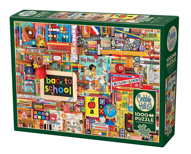 cobble-hill-1000-piece-back-to-school-puzzle-1000-teile-collage image 1