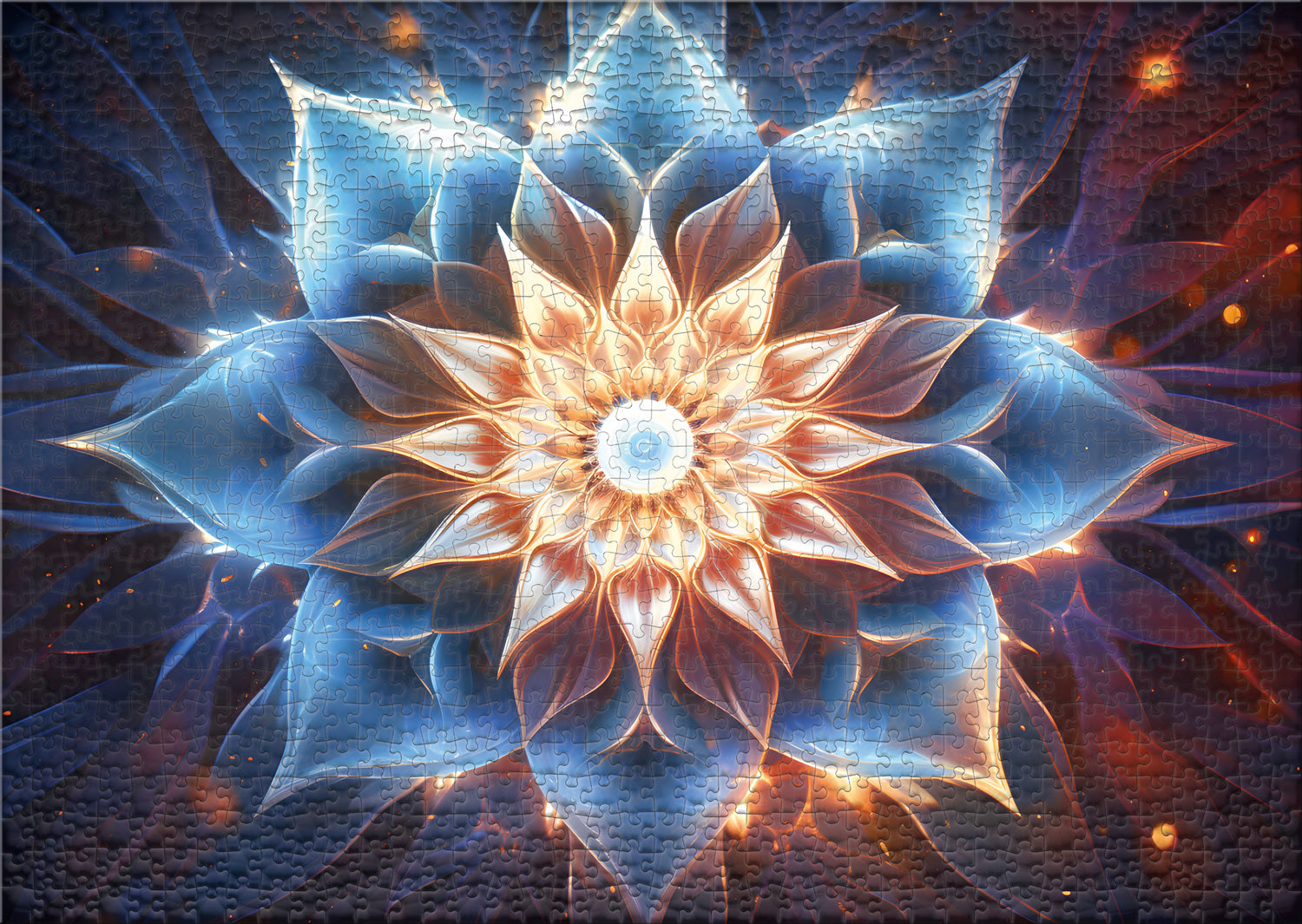 ulmer-puzzleschmiede-puzzle-1000-teile-eisblume-mandala-puzzle image 2