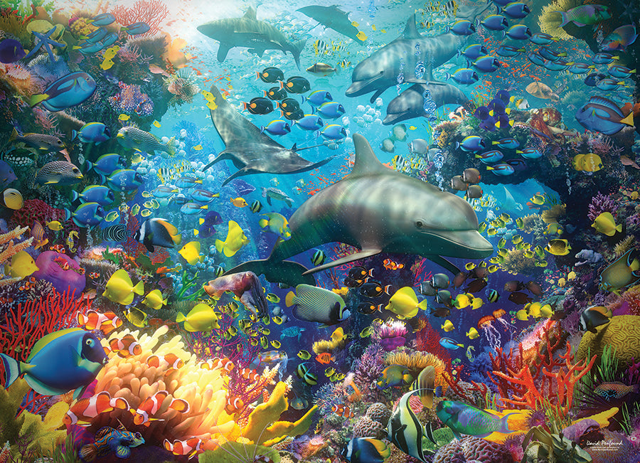 cobble-hill-vibrant-sea-puzzle-1000-teile-meer-fische image 2