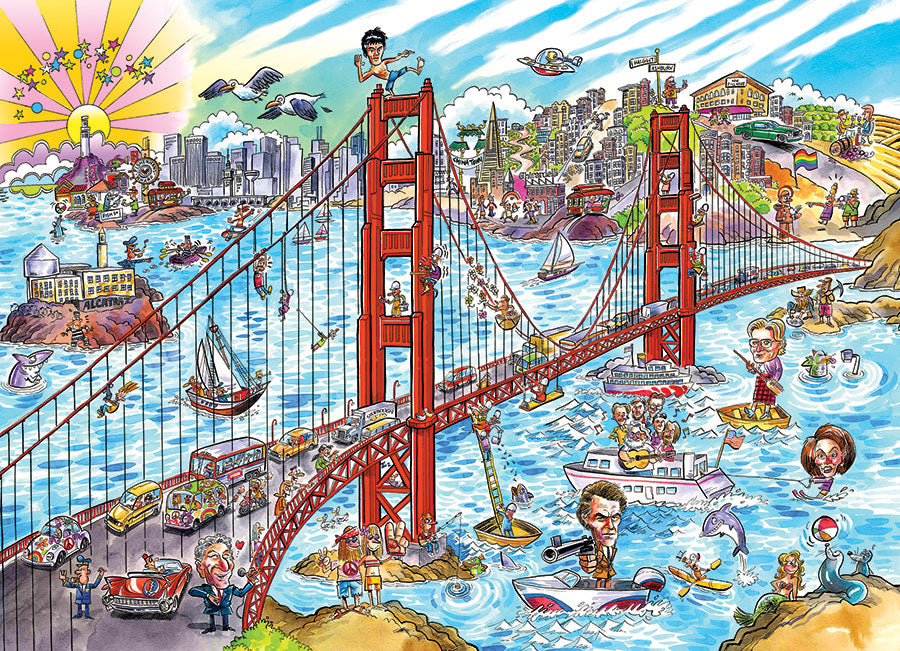 cobble-hill-1000-piece-doodletown-san-francisco-puzzle-1000-teile image 2