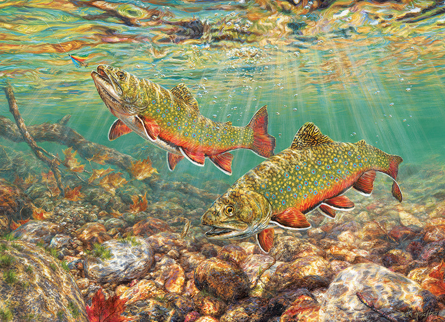 cobble-hill-1000-piece-puzzle-brook-trout-fische image 2