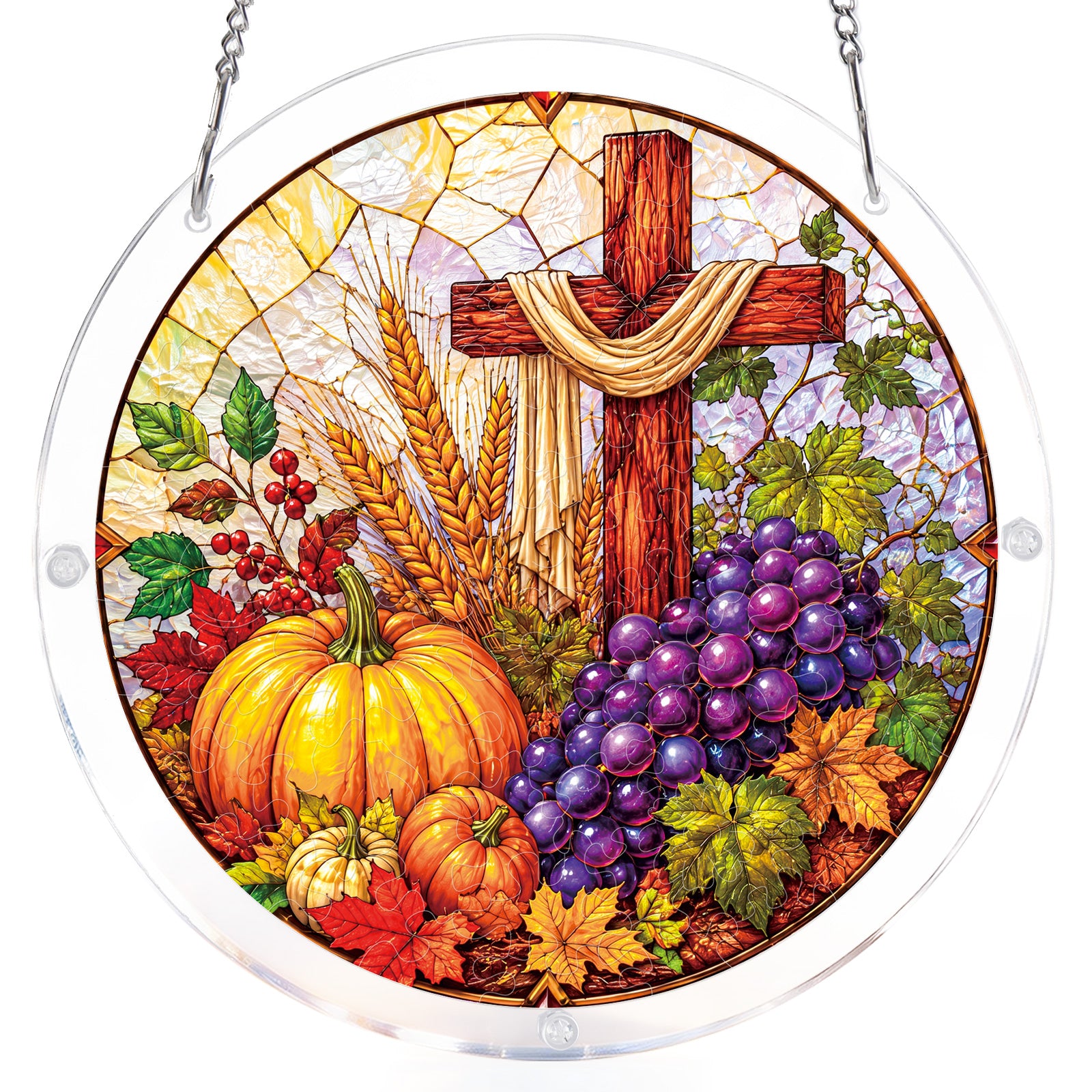 kaayee-suncatcher-puzzle-harvest-blessings-fensterbild-acryl-herbst image 7