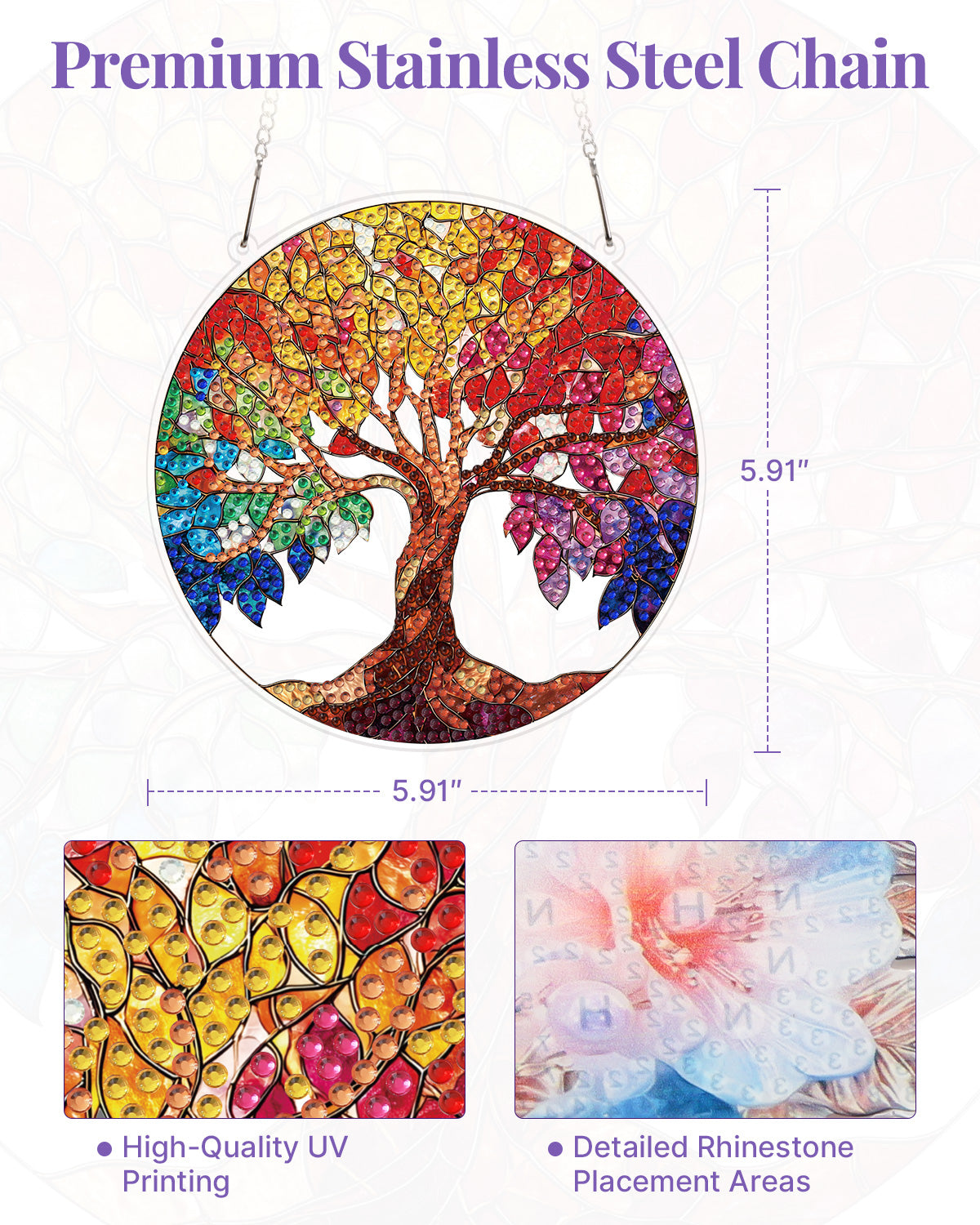 kaayee-suncatcher-puzzle-rainbow-tree-of-life-diy-kit image 3