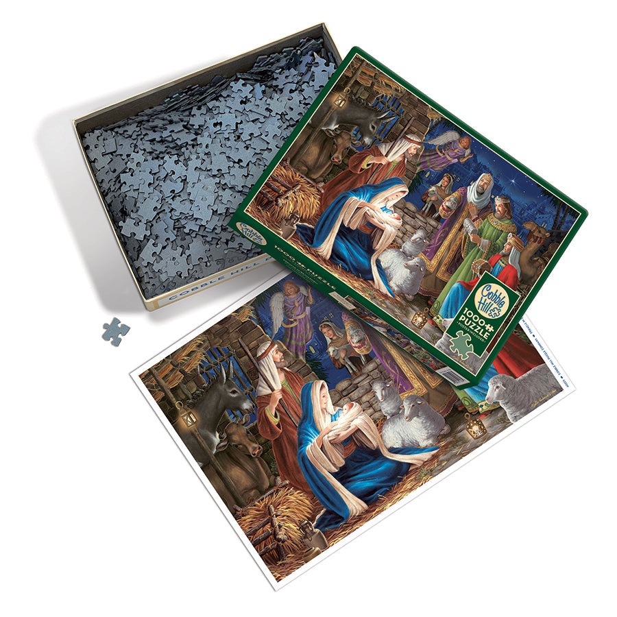cobble-hill-1000-piece-miracle-in-bethlehem-puzzle-weihnachten image 3