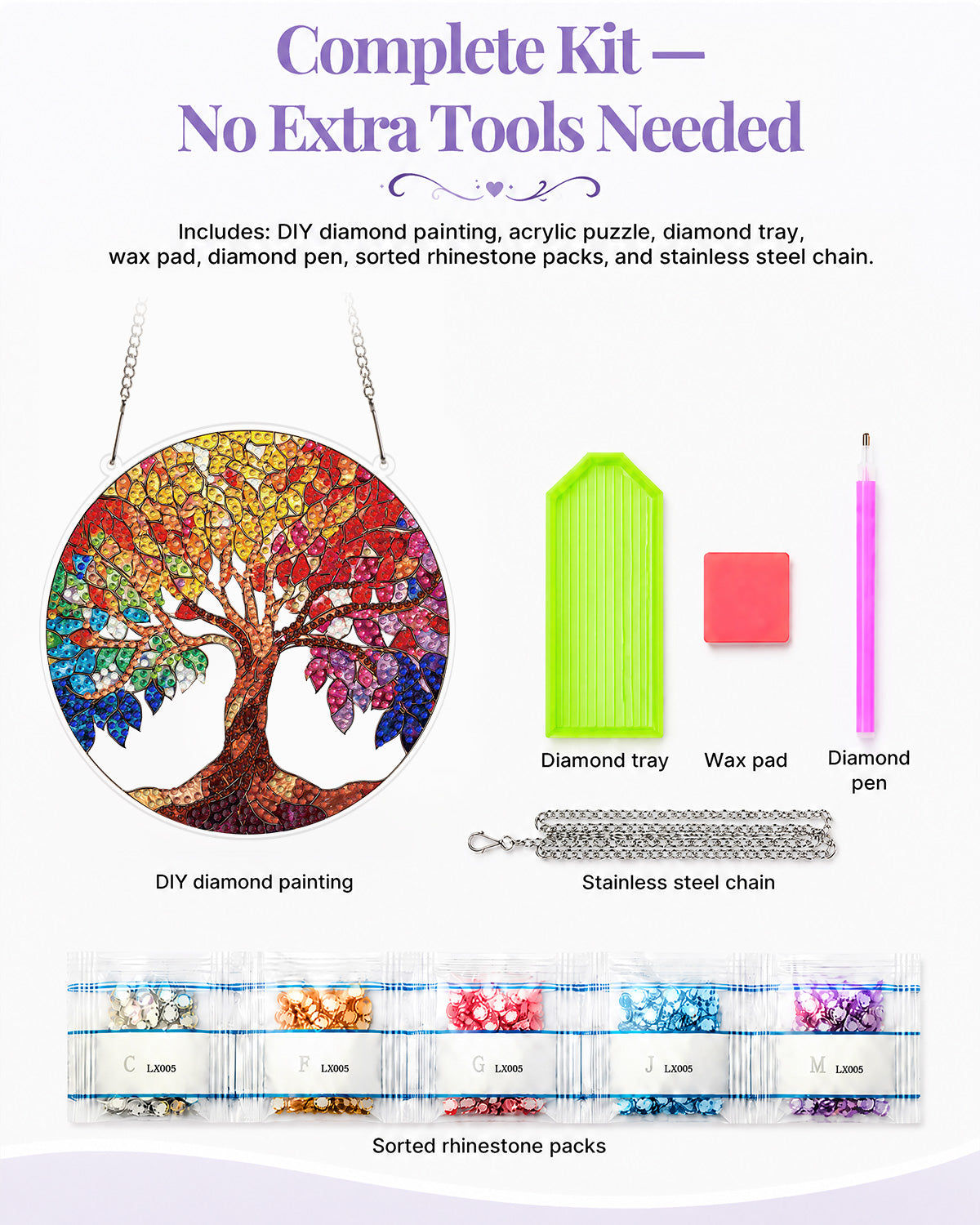 kaayee-suncatcher-puzzle-rainbow-tree-of-life-diy-kit image 5