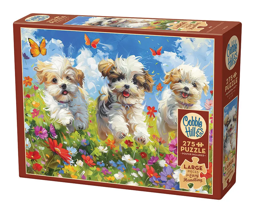 cobble-hill-easy-handling-joy-puzzle-275-teile-welpen image 1