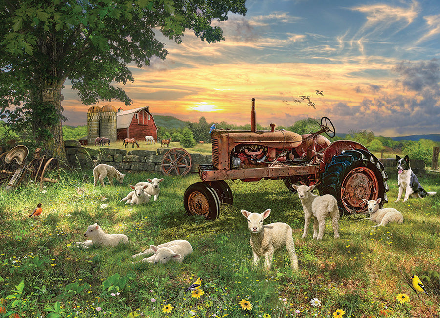 cobble-hill-1000-piece-field-at-sunrise-puzzle-1000-teile-bauernhof image 2