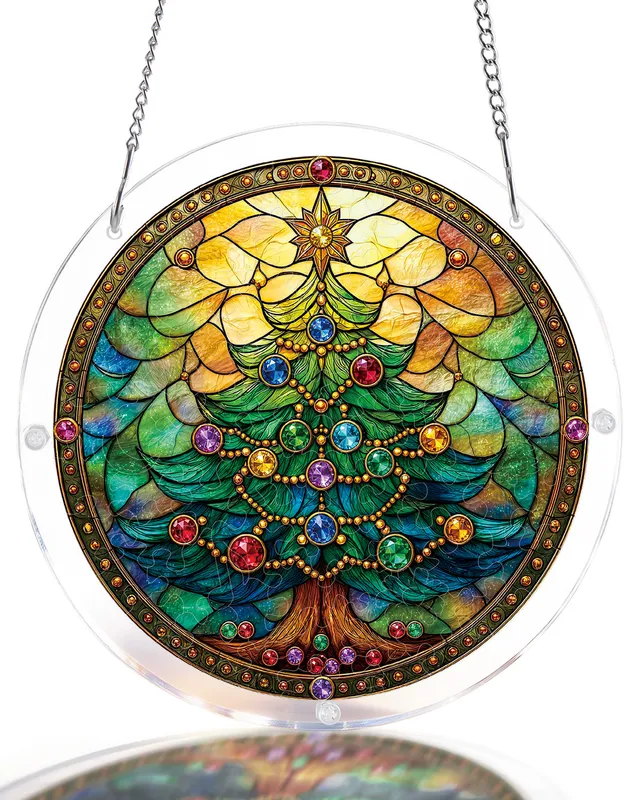 kaayee-jeweled-christmas-tree-suncatcher-fensterbild-small image 1