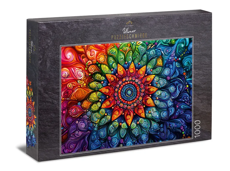 ulmer-puzzleschmiede-puzzle-1000-teile-anima-coloris-mandala-puzzle image 1