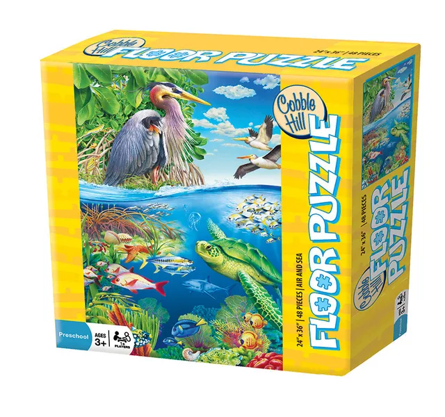 cobble-hill-floor-air-and-sea-bodenpuzzle-48-teile-kinder image 1