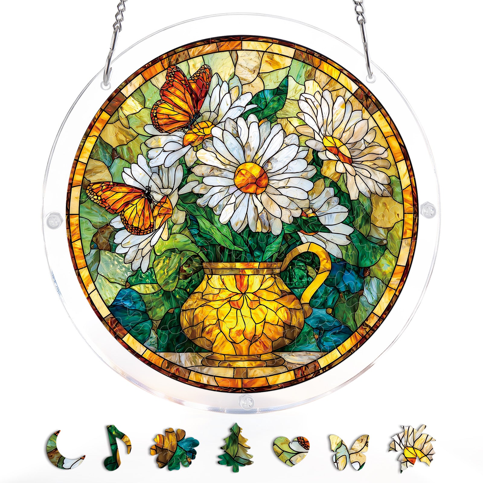 kaayee-suncatcher-puzzle-daisy-butterfly-garden-light-fensterbild-medium image 3
