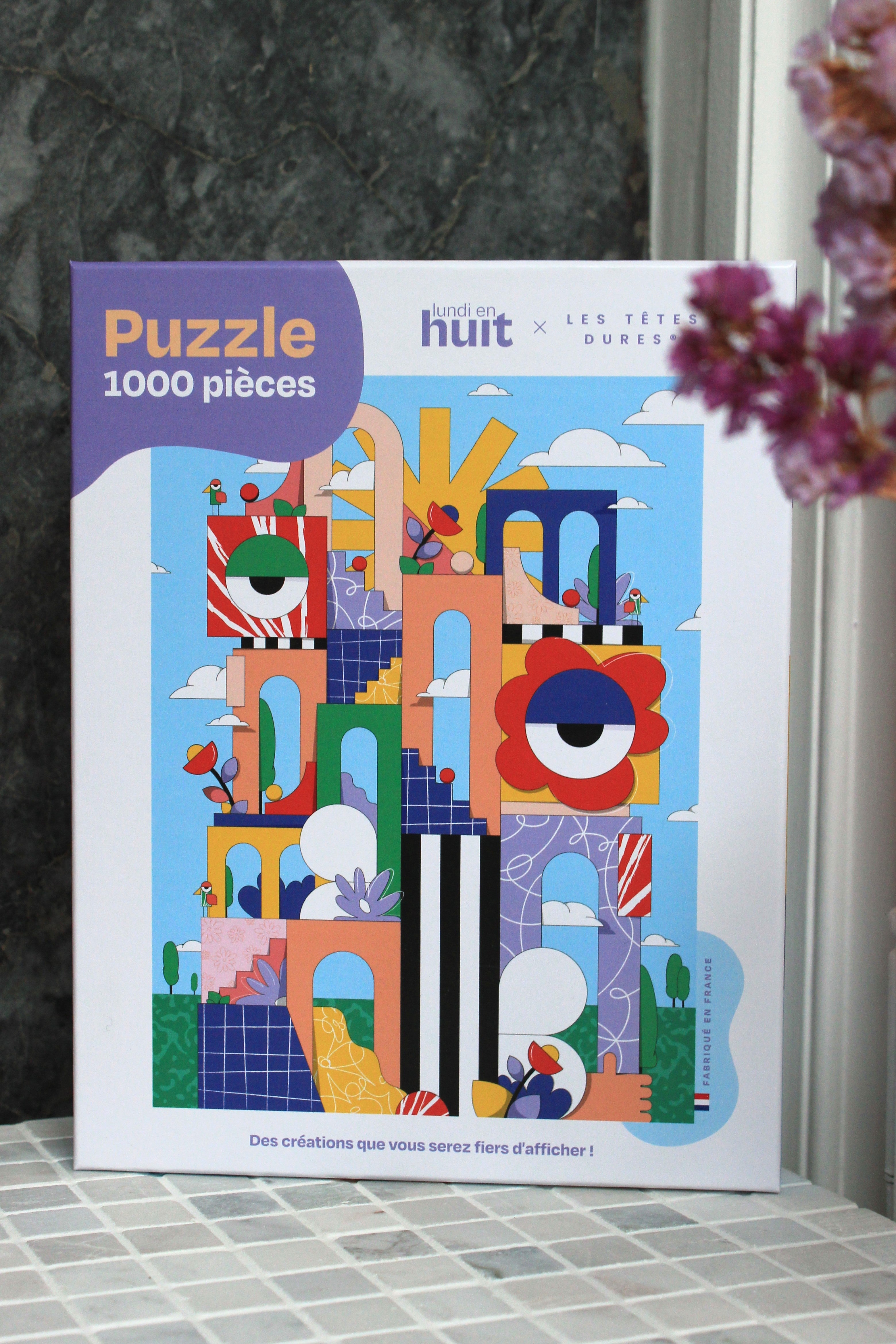 lundi-en-huit-puzzle-les-t-tes-dures-1000-teile-puzzle-geometrisch image 4