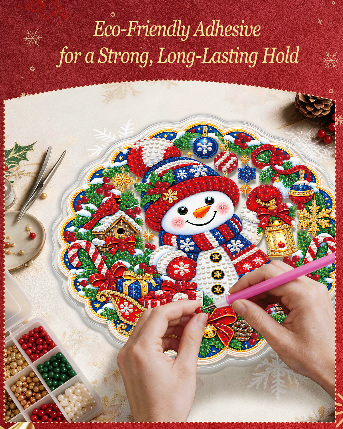 kaayee-suncatcher-puzzle-snowman-wonderland-fensterbild-20-cm image 6