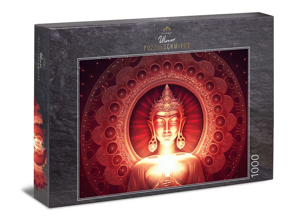 ulmer-puzzleschmiede-stille-erleuchtung-puzzle-1000-teile-buddha image 1