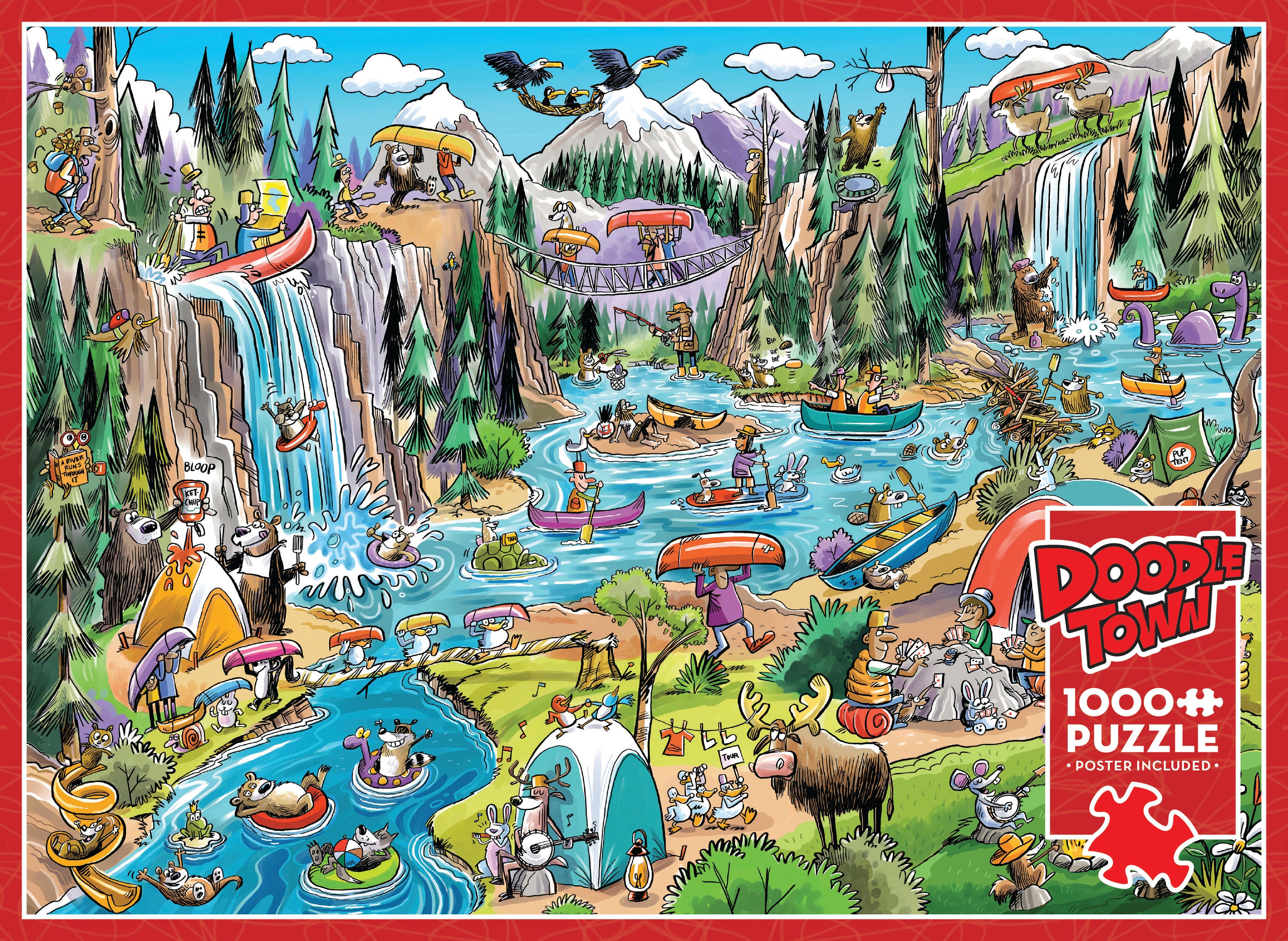 cobble-hill-doodletown-portage-pandemonium-1000-teile-puzzle-cartoon image 5
