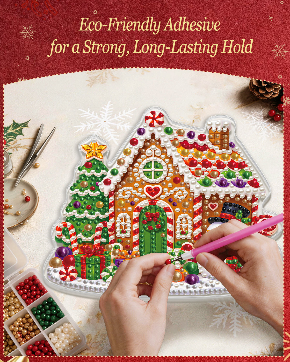 kaayee-suncatcher-puzzle-christmas-candy-house-20-cm-fenster image 6