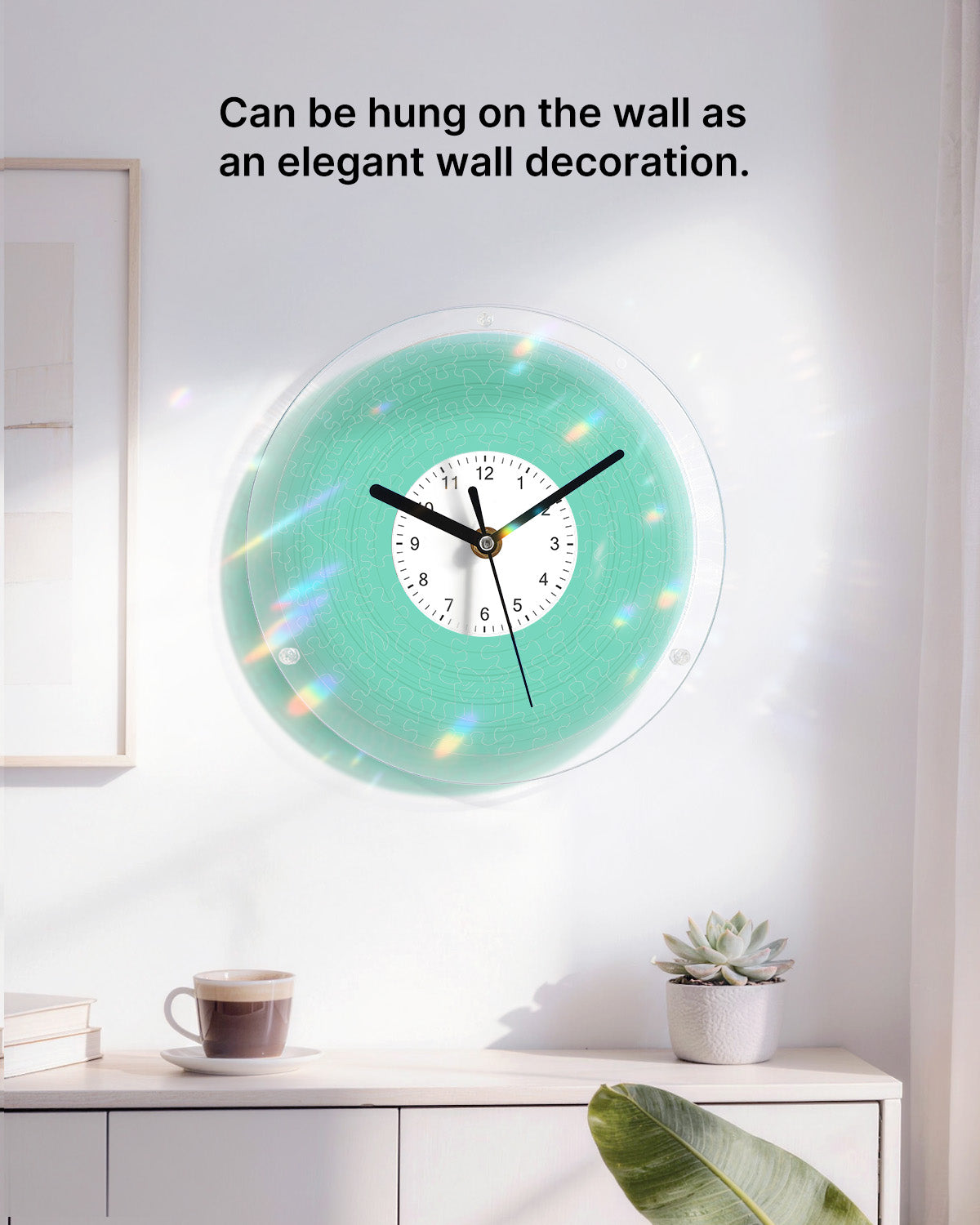 kaayee-clock-fresh-green-puzzle-wanduhr-acryl-regular-gr-n image 4