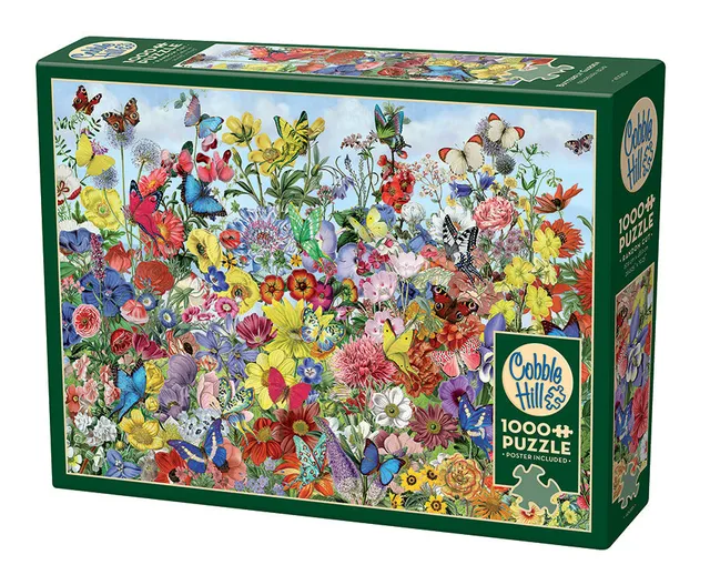 cobble-hill-1000-piece-butterfly-garden-puzzle-1000-teile-garten image 1