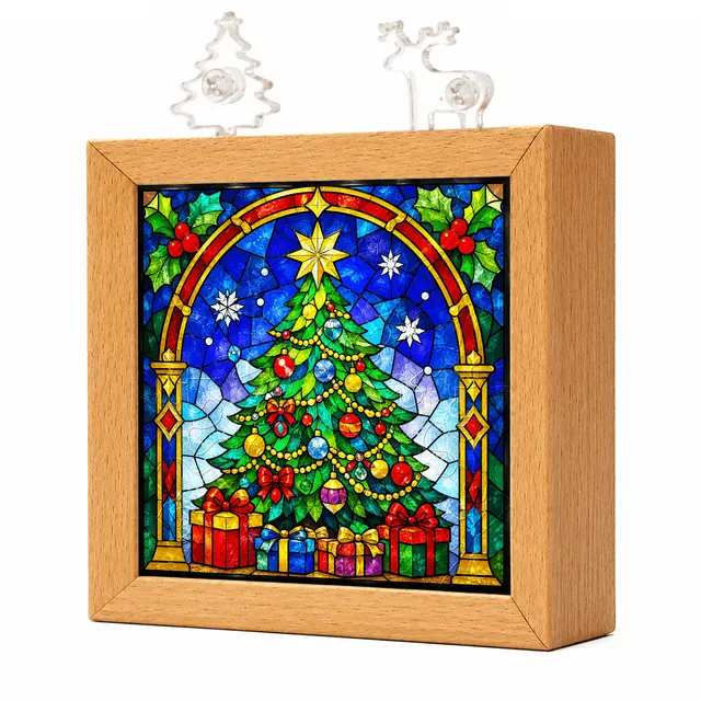 kaayee-night-light-christmas-tree-glow-puzzle-nachtlicht-holz image 1
