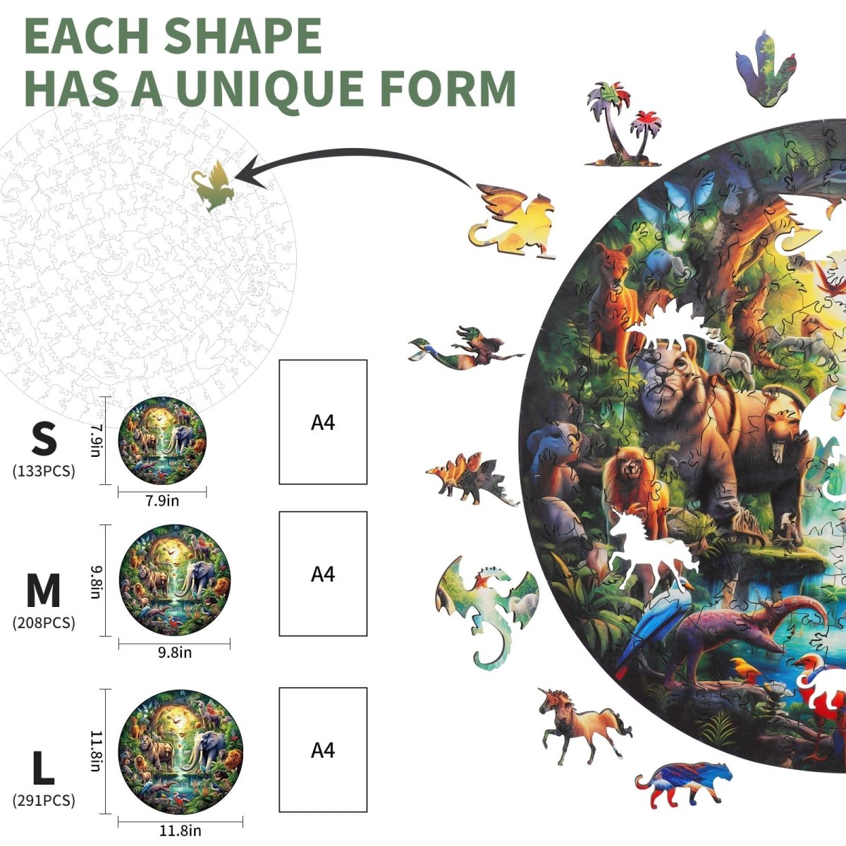 kaayee-wooden-puzzle-wonderful-animals-holzpuzzle-medium-tiere image 2