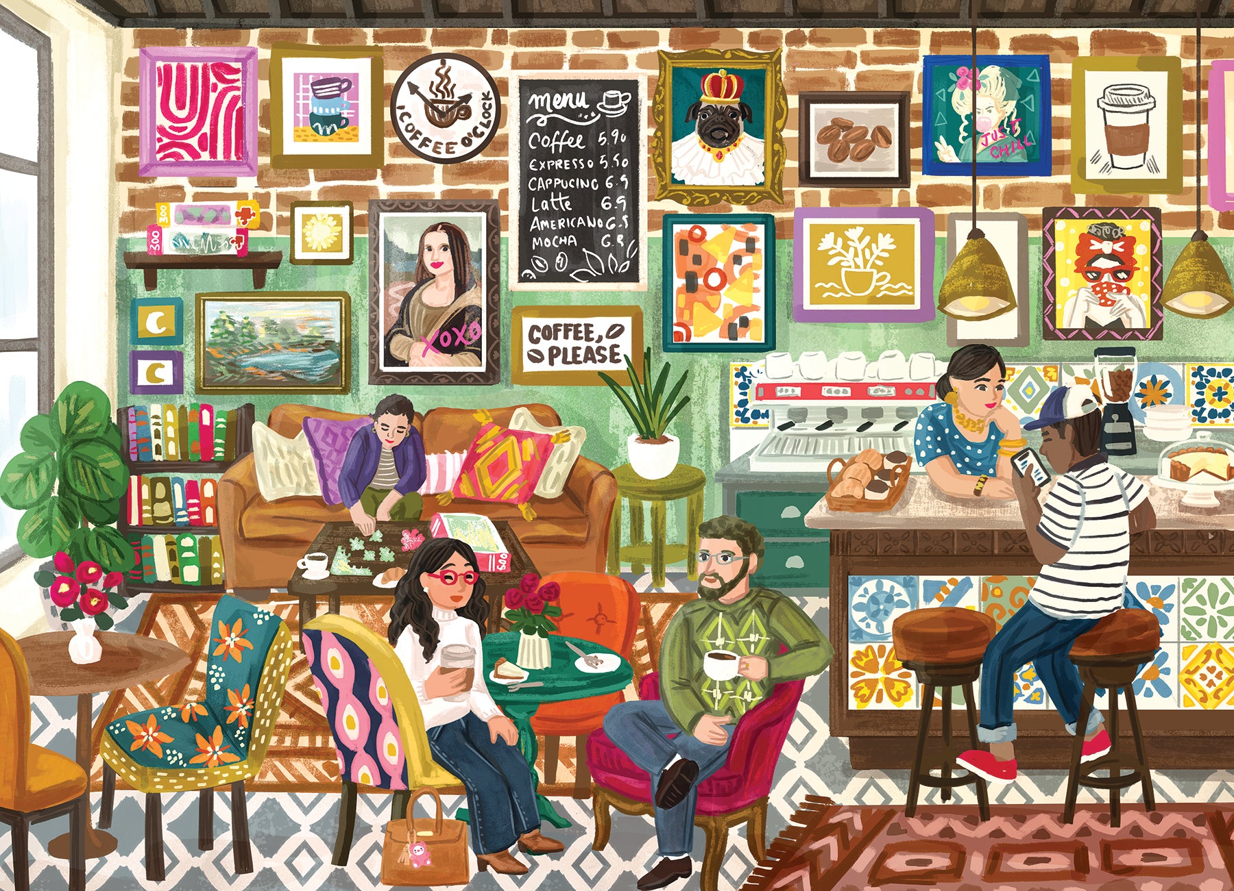 cobble-hill-1000-piece-coffee-please-puzzle-1000-teile-caf image 2