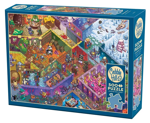 cobble-hill-500-teile-puzzle-dungeon-run-fantasy image 1