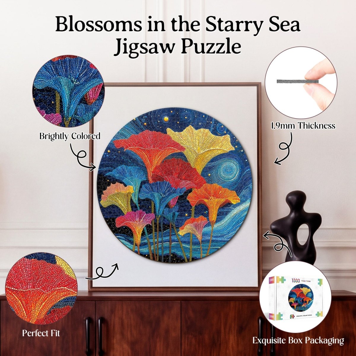 kaayee-cardboard-blossoms-in-the-starry-sea-1000-teile-puzzle image 3