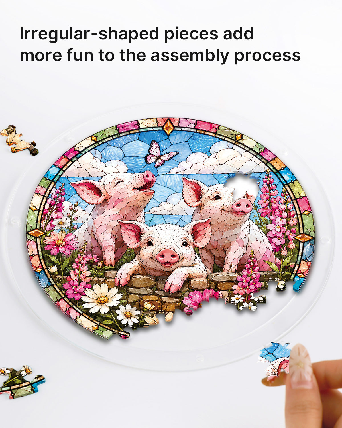 kaayee-suncatcher-meadow-piglets-acryl-fensterbild-medium image 2