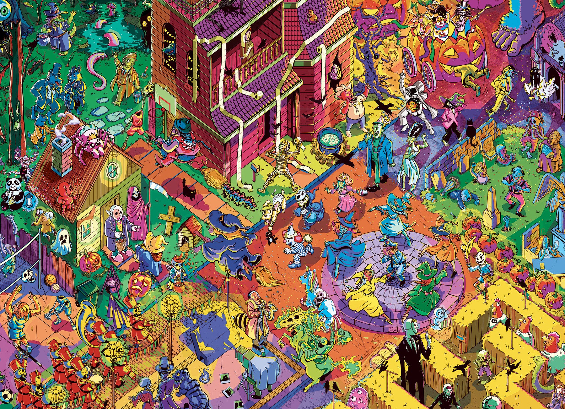 cobble-hill-1000-piece-all-hallows-eve-puzzle-1000-teile-halloween image 2