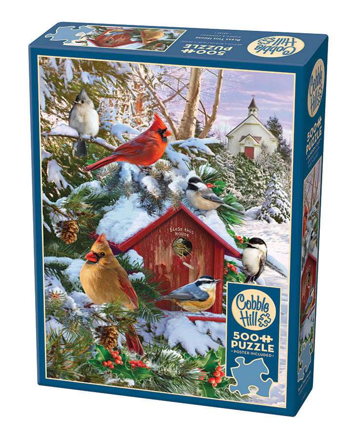 cobble-hill-500-piece-bless-this-house-puzzle-500-teile-weihnachten image 1