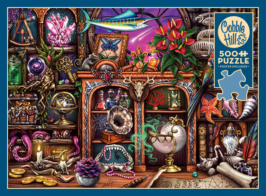 cobble-hill-500-piece-cabinet-of-curiosities-puzzle-500-teile-fantasy image 5
