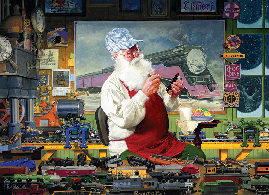 cobble-hill-1000-piece-santa-s-hobby-puzzle-1000-teile-weihnachten image 2